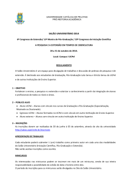 SALÃO UNIVERSITÁRIO 2014