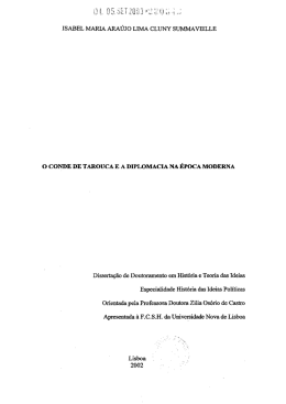 ISABEL MARIA ARA&Uacute;JO LIMA CLUNY SUL/IMAVIELLE O CONDE