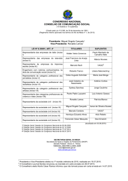 4ª eleição geral, realizada em 03.08.2015