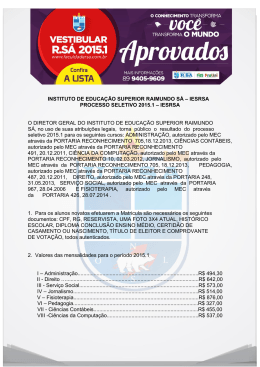 INSTITUTO DE EDUCA&Ccedil;&Atilde;O SUPERIOR