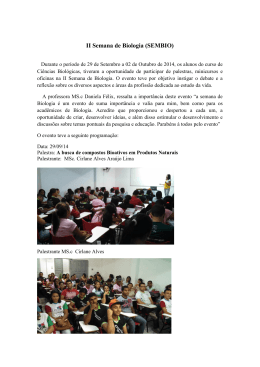 II Semana de Biologia (SEMBIO)
