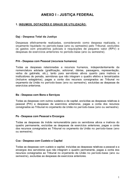 Anexo I - Tribunal Regional do Trabalho da 2&ordf; Regi&atilde;o SP