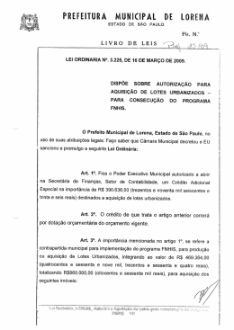 Lei 3.225 - Prefeitura de Lorena