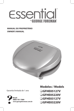 Modelos / Models GFHE05127V GFHE05220V