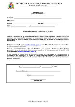 PP 90 - PODA DE &Aacute;RVORES 2 - Prefeitura de Itapetininga