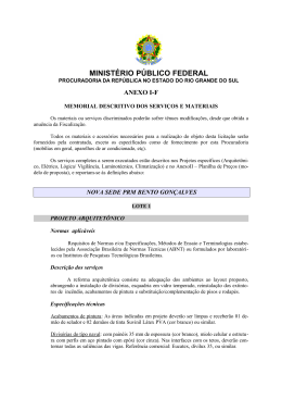 Anexo I-F _Memorial Descritivo - Procuradoria da Rep&uacute;blica no RS