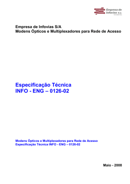 Especifica&ccedil;&atilde;o T&eacute;cnica INFO - ENG &ndash; 0126-02