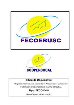 FECO D 18 - Cooperativa Energ&eacute;tica Cocal