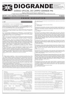 DI&Aacute;RIO OFICIAL DE CAMPO GRANDE-MS