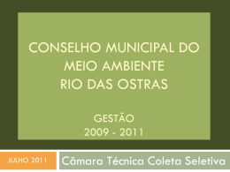 APRESENTACAO_CAMARA_TECNICA_COLETA_SELETIVA (2011).