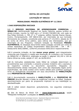 Edital - Senac