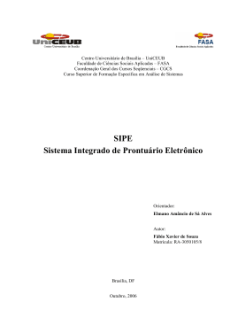 SIPE Sistema Integrado de Prontu&aacute;rio Eletr&ocirc;nico