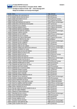 Homologação de Inscrição