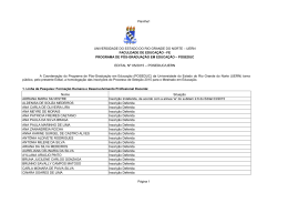 fe programa de pós-graduação em educação