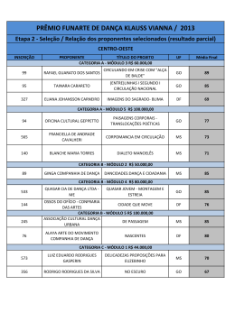 Acesse aqui a planilha com o resultado parcial