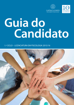 1.&ordm; ciclo &ndash; licenciatura em psicologia 2015/16