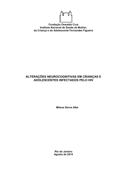 Altera&ccedil;&otilde;es neurocognitivas nos adolescentes - Arca