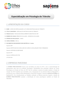 PROJETO APRESENTA&Ccedil;&Atilde;O CURSO ESP TRANSITO