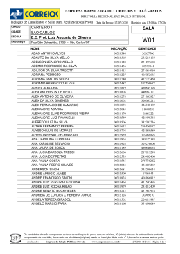 CARTEIRO I SAO CARLOS E.E. Prof. Luiz Augusto de Oliveira