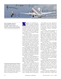 Sustentação aerodinâmica - Sociedade Brasileira de Física