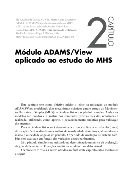 Módulo ADAMS/View aplicado ao estudo do MHS 2CAPÍTULO