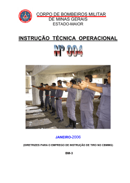 Instru&ccedil;&atilde;o T&eacute;cnica Operacional n&ordm;. 04- DIRETRIZES