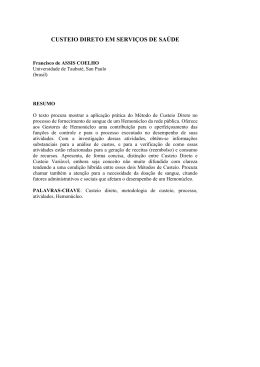 ARTIGO HEMONCLEO - Instituto Internacional de Costos