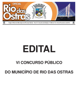 edital - Jornalistas Concurseiros