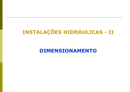 instalações hidráulicas - Professor Mendonça UENF