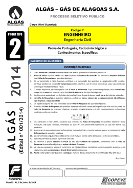 Prova - Engenheiro - Engenharia Civil - Tipo 2