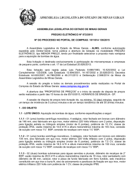 Edital - Assembleia de Minas