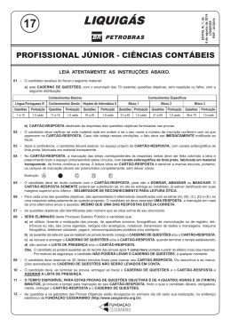 Prova - Funda&ccedil;&atilde;o Cesgranrio