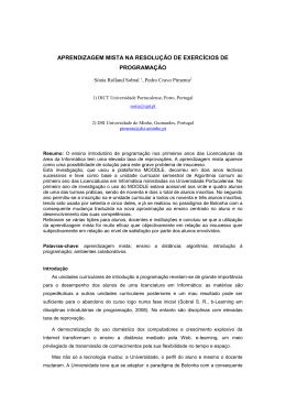 Challenges2009_Aprendizagem mista na resolu&ccedil;&atilde;o de exerc&iacute;cios