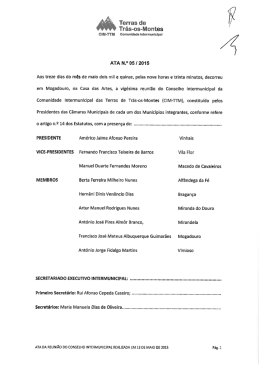 ver/descarregar - CIM-TTM - Comunidade Intermunicipal das Terras