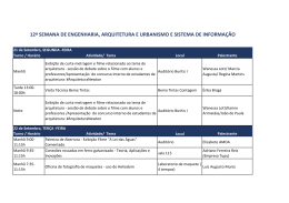 12&ordf; semana de engenharia, arquitetura e urbanismo
