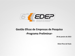 Apresentacão Temas EDEP Preliminar