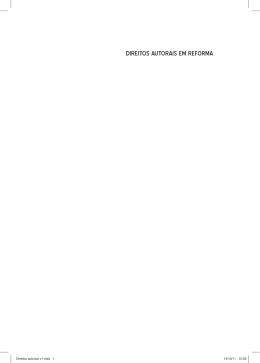 DIREITOS AUTORAIS EM REFORMA