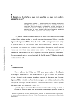 4. O debate no Instituto: o que t&ecirc;m querido e o que t&ecirc;m