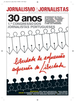 1.&ordm; CONGRESSO DOS JORNALISTAS PORTUGUESES