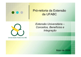 Pró-reitoria da Extensão da UFABC