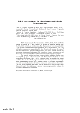 PtIr/C electrocatalysts for ethanol electro