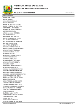 Inativos 01 - Prefeitura de São Mateus