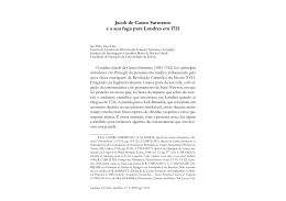Jacob de Castro Sarmento e a sua fuga para Londres em 1721