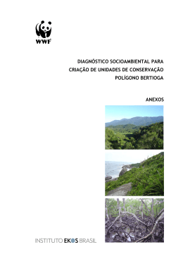 diagn&oacute;stico socioambiental para cria&ccedil;&atilde;o de unidades