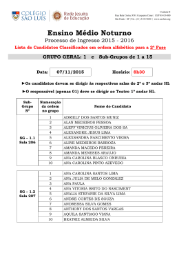 Ensino M&eacute;dio Noturno