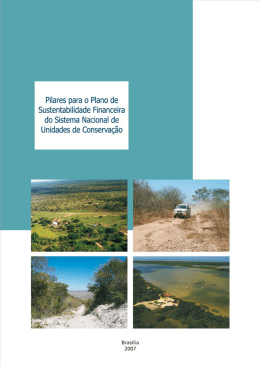 Pilares para o Plano de Sustentabilidade Financeira do Snuc