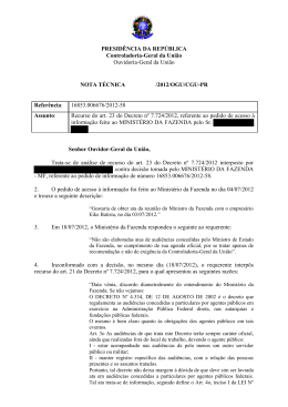 PRESID&Ecirc;NCIA DA REP&Uacute;BLICA Controladoria