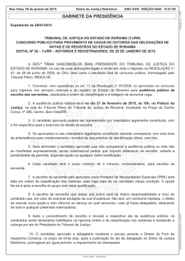 3. Edital 038 2015 - Tribunal de Justiça do Estado de Roraima