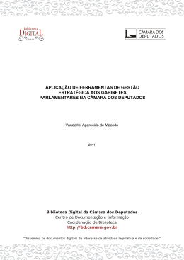 aplica&ccedil;&atilde;o de ferramentas de gest&atilde;o estrat&eacute;gica