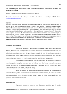 AS CONTRIBUI&Ccedil;&Otilde;ES DO L&Uacute;DICO PARA O